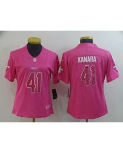 Women's New Orleans Saints #41 Alvin Kamara Pink Vapor Untouchable Limited Stitched NFL Jersey