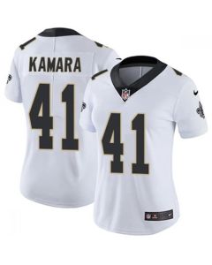 Women's New Orleans Saints #41 Alvin Kamara White Vapor Untouchable Limited Stitched Jersey