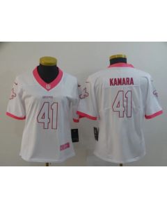 Women's New Orleans Saints #41 Alvin Kamara White Vapor Untouchable Limited Stitched NFL Jersey