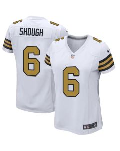 Women's New Orleans Saints #6 Tyler Shough White Game Jersey
