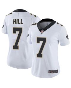 Women's New Orleans Saints #7 Taysom Hill White Vapor Untouchable Limited Stitched Jersey(Run Small)