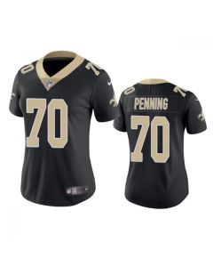 Women's New Orleans Saints #70 Trevor Penning Black Vapor Untouchable Limited Stitched Jersey(Run Small)