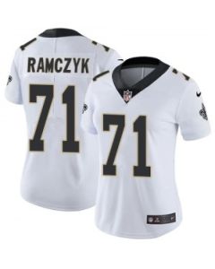 Women's New Orleans Saints #71 Ryan Ramczyk White Vapor Untouchable Limited Stitched NFL Jersey( Run Small)