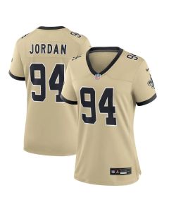 Women's New Orleans Saints #94 Cameron Jordan Gold Gameday Golds Alternate Game Player Jersey
