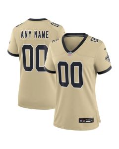Women's New Orleans Saints Nike Gold Gameday Golds Alternate Game Custom Jersey (Gold)