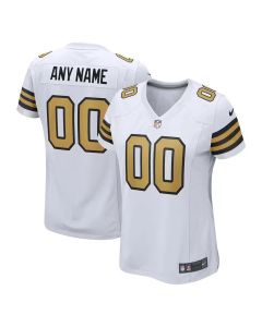 Women's New Orleans Saints Nike White Game Custom Jersey (White)