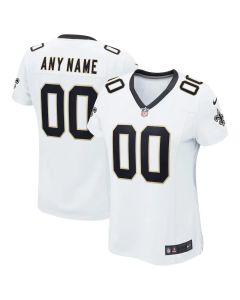 Women's New Orleans Saints Nike White Game Road Custom Jersey (White)