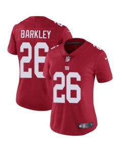 Women's New York Giants #26 Saquon Barkley Red Vapor Untouchable Limited Stitched NFL Jersey(Run Small)