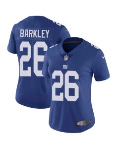 Women's New York Giants #26 Saquon Barkley Royal 2018 NFL Draft Vapor Untouchable Limited Stitched Jersey