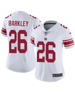 Women's New York Giants #26 Saquon Barkley White 2018 NFL Draft Vapor Untouchable Limited Stitched Jersey