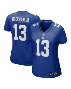 Women's New York Giants #3 Odell Beckham Jr. Royal Team Game Jersey