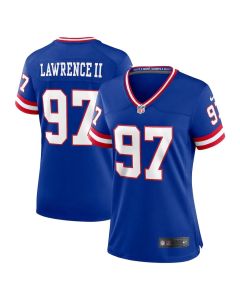 Women's New York Giants #97 Dexter Lawrence Century Royal Alternate Game Jersey
