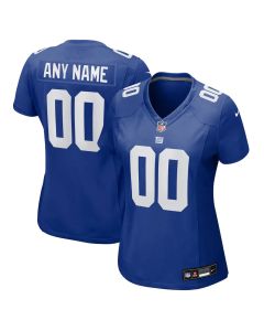Women's New York Giants Royal Game Custom Jersey
