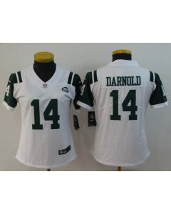 Women's New York Jets #14 Sam Darnold White Vapor Untouchable Limited Stitched NFL Jersey