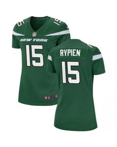 Women's New York Jets #15 Brett Rypien Green Stitched Football Jersey(Run Small)