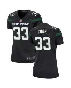 Women's New York Jets #33 Dalvin Cook Black Stitched Football Jersey(Run Small)