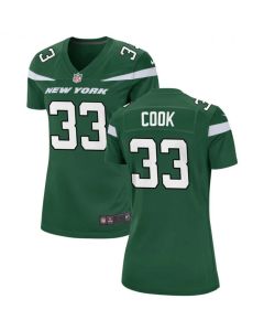 Women's New York Jets #33 Dalvin Cook Green Stitched Football Jersey(Run Small)