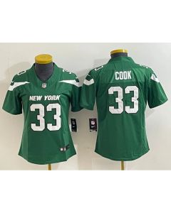 Women's New York Jets #33 Dalvin Cook Green Vapor Untouchable Limited Stitched Football Jersey(Run Small)