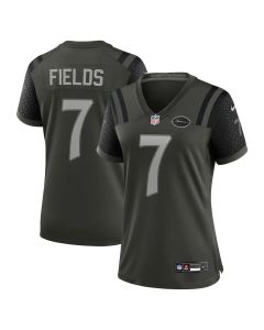 Women's New York Jets #7 Justin Fields Black Rivalries Collection Game Jersey