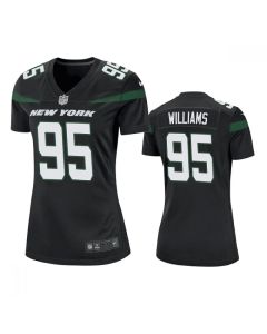 Women's New York Jets #95 Quinnen Williams Black Vapor Untouchable Limited Stitched Football Jersey(Run Small)
