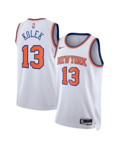 Women's New York Knicks #13 Tyler Kolek Nike White Swingman Association Edition Jersey (White)