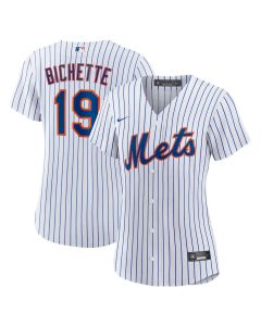 Women's New York Mets #19 Bo Bichette Nike White Home Replica Jersey (Home)