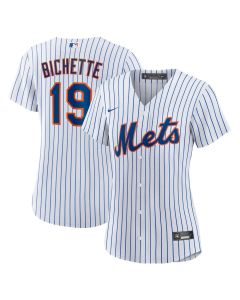 Women's New York Mets #19 Bo Bichette Nike White Home Replica Jersey (Style 2)