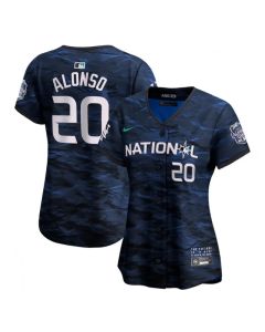 Women's New York Mets #20 Pete Alonso Royal 2023 All-star Stitched Baseball Jersey(Run Small)