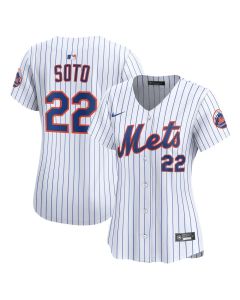 Women's New York Mets #22 Juan Soto White Home Limited Player Jersey (White)