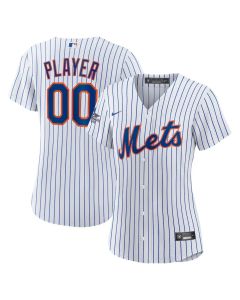 Women's New York Mets White 2025 MLB All-Star Game Home Custom Replica Jersey
