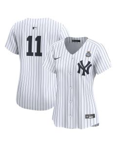 Women's New York Yankees #11 Anthony Volpe White 2024 World Series Home Limited Player Jersey
