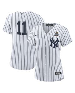 Women's New York Yankees #11 Anthony Volpe White 2024 World Series Home Replica Player Jersey