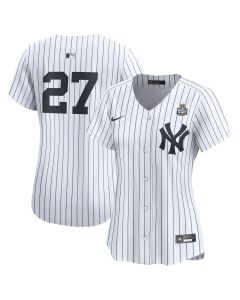 Women's New York Yankees #27 Giancarlo Stanton White 2024 World Series Limited Player Jersey