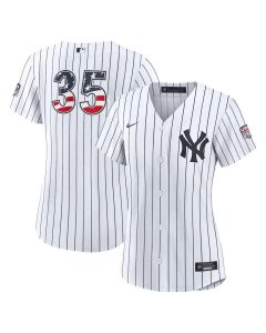 Women's New York Yankees #35 Cody Bellinger Nike White USA 250 Fourth of July Home Stadium Jersey (White)