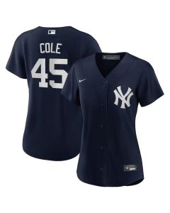 Women's New York Yankees #45 Gerrit Cole Navy Alternate Replica Player Jersey (Navy)