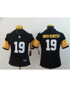Women's NFL Pittsburgh Steelers #19 JuJu Smith-Schuster Black Vapor Untouchable Limited Stitched Jersey