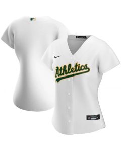 Women's Oakland Athletics Blank White Stitched Jersey(Run Small)