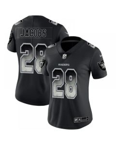 Women's Oakland Raiders #28 Josh Jacobs 2019 Smoke Fashion Limited Stitched NFL Jersey(Run Small)