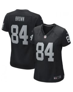 Women's Oakland Raiders #84 Antonio Brown Black Vapor Untouchable Limited Stitched NFL Jersey(Run Small)