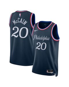 Women's Philadelphia 76ers #20 Jared McCain Nike Navy 2025/26 Swingman City Edition Jersey (Navy)