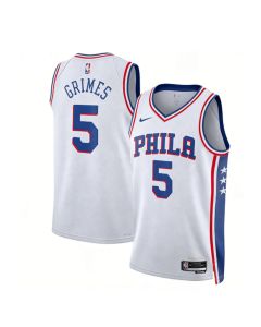 Women's Philadelphia 76ers #5 Quentin Grimes White 2022/23 Swingman Association Edition Jersey