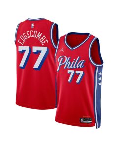 Women's Philadelphia 76ers #77 V. J. Edgecombe Red Swingman Statement Edition Jersey (Red)