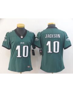 Women's Philadelphia Eagles #10 DeSean Jackson Green Vapor Untouchable LimitedStitched NFL Jersey(Run Small)