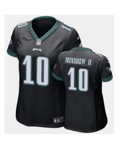 Women's Philadelphia Eagles #10 Gardner Minshew II Black Vapor Untouchable Limited Stitched Football Jersey(Run Small)