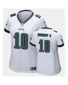 Women's Philadelphia Eagles #10 Gardner Minshew II White Vapor Untouchable Limited Stitched Football Jersey(Run Small)