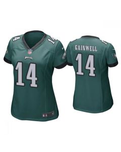 Women's Philadelphia Eagles #14 Kenneth Gainwell Green Vapor Untouchable Limited Stitched Football Jersey(Run Small)