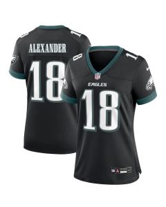 Women's Philadelphia Eagles #18 Jaire Alexander Black Game Jersey