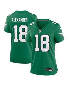 Women's Philadelphia Eagles #18 Jaire Alexander Kelly Green Game Jersey (Green)