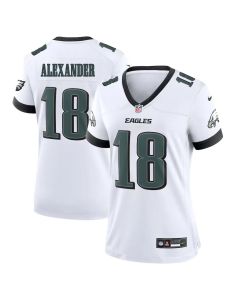 Women's Philadelphia Eagles #18 Jaire Alexander White Game Jersey (White)