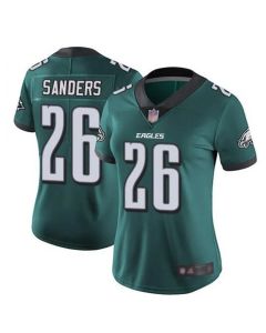 Women's Philadelphia Eagles #26 Miles Sanders Green Vapor Untouchable Limited Stitched Football Jersey(Run Small)